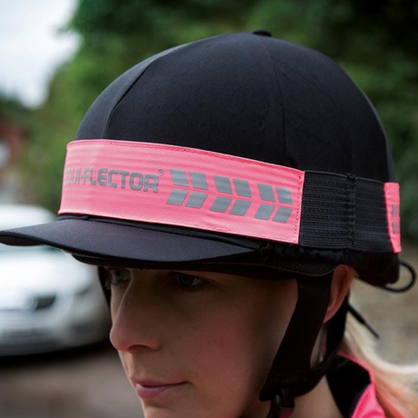 Shrires EQUI-FLECTOR Hat Band #colour_pink