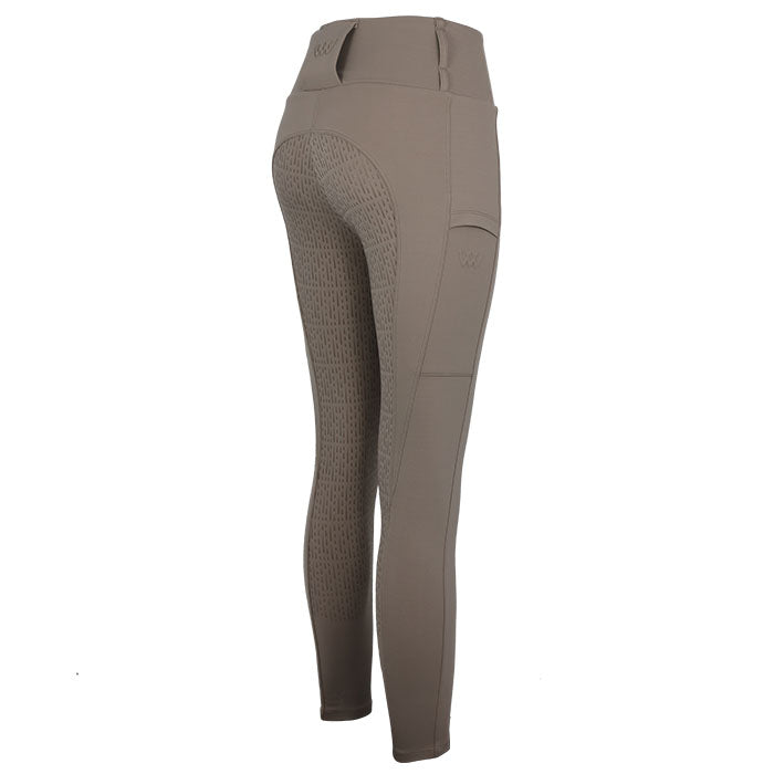 Woof Wear All Season Ladies Full Seat Riding Tights #colour_stone