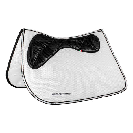Acavallo Saddle Pad JS CW-3Ds Memory Foam 3D Spacer Gel Grip #colour_white