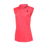Shires Aubrion Maids Poise Sleeveless Tech Polo #colour_coral