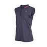 Shires Aubrion Maids Poise Sleeveless Tech Polo #colour_navy-blue