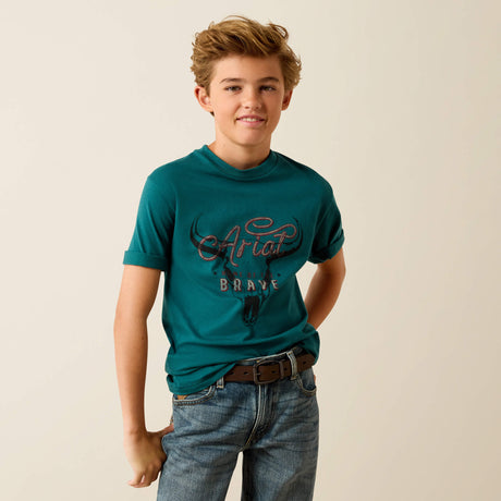 Ariat Kids' Ariat Cattle Skull Freedom T-Shirt