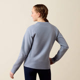 Ariat Youth Martine Sweatshirt - Blue Grey Let's Play