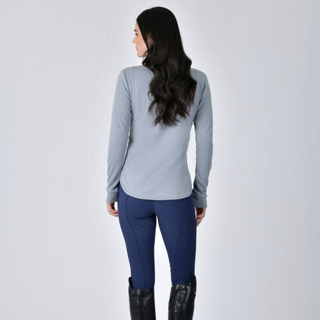 Weatherbeeta Ladies London Layer Long Sleeve Top #colour_bluestone-marle