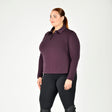 Dublin Ladies Curve Thelma Long Sleeve Riding Polo #colour_plum-perfect