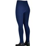 Saxon Warm Up Ladies Zip Front Jodhpurs #colour_navy