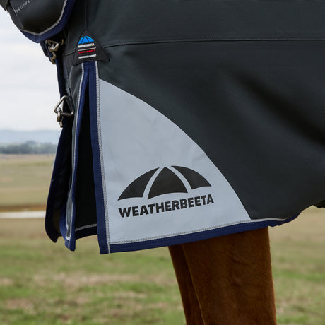 Weatherbeeta Comfitec Ultra 100G Detach-A-Neck Turnout #colour_charcoal