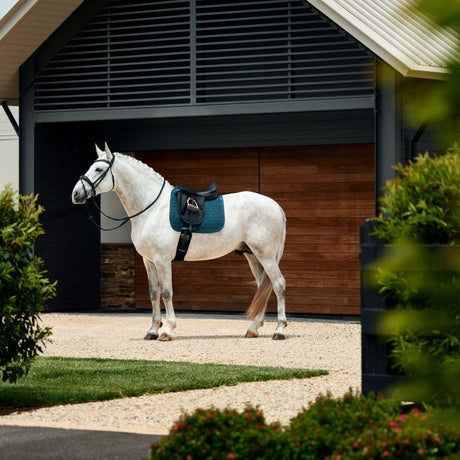 Weatherbeeta Suede Elite Air-Tec Dressage Saddle Pad #colour_forest-green