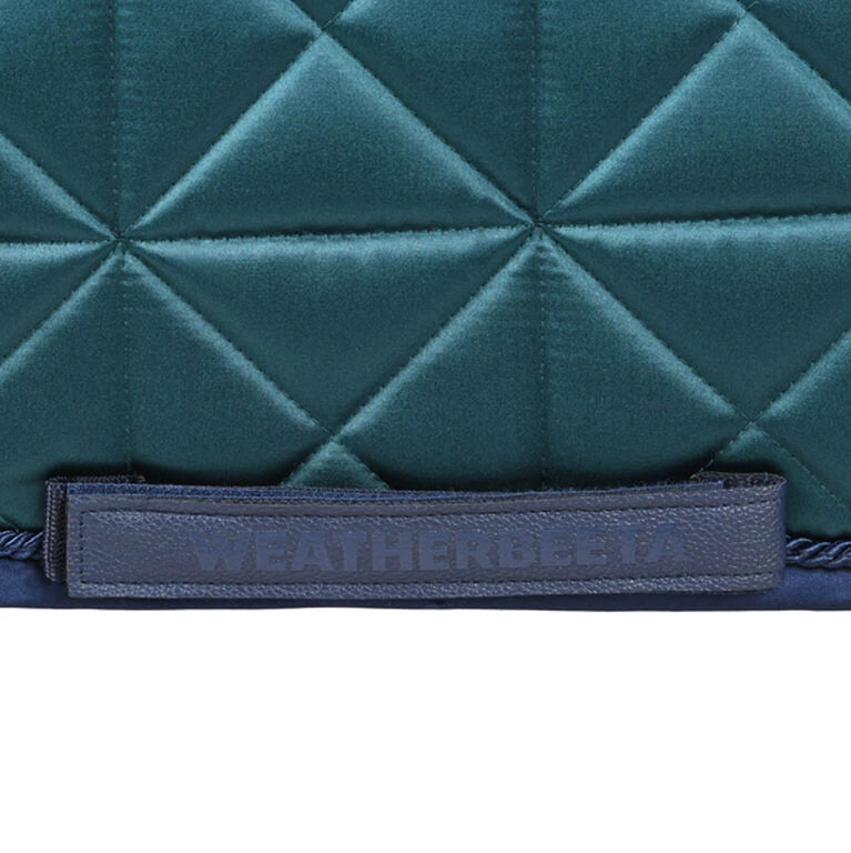 Weatherbeeta Satin Luxe Air-Tec Dressage Saddle Pad #colour_forest-green