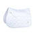 Weatherbeeta Satin Luxe Air-Tec Euro Jump Shaped Saddle Pad #colour_white