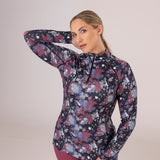 Shires Aubrion Ladies React Long Sleeve Base Layer #colour_abstract