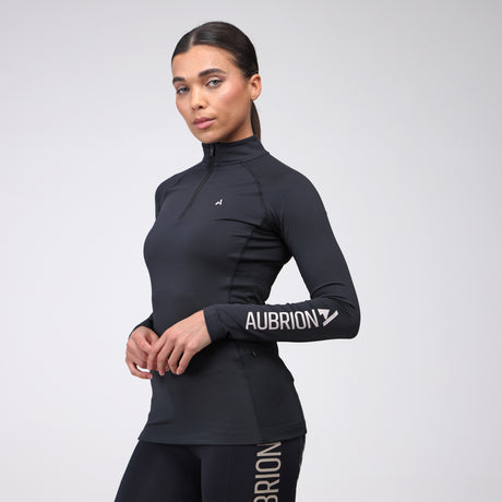 Shires Aubrion Ladies React Long Sleeve Base Layer #colour_shadow