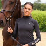 Shires Aubrion Ladies React Long Sleeve Base Layer #colour_shadow