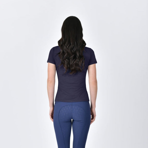 Weatherbeeta Ladies Relaxed Copper UV Short Sleeve Tee #colour_navy