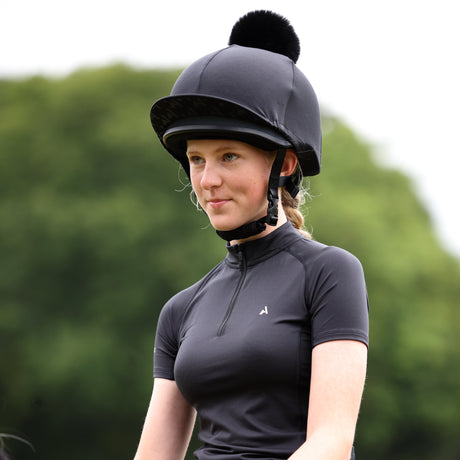 Shires Aubrion Young Rider React Short Sleeve Base Layer #colour_shadow