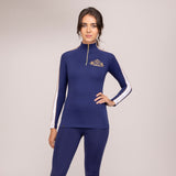 Shires Aubrion Ladies Team Long Sleeve Base Layer #colour_midnight