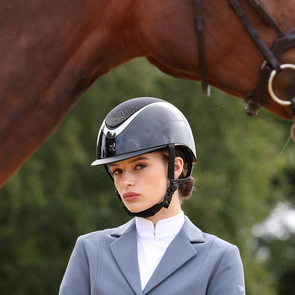 Shires Karben Ariel Ellipse SP Riding Hat #colour_black