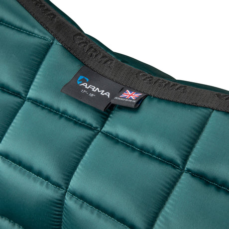 Shires ARMA Eltar Satin Jump Saddlecloth #colour_green