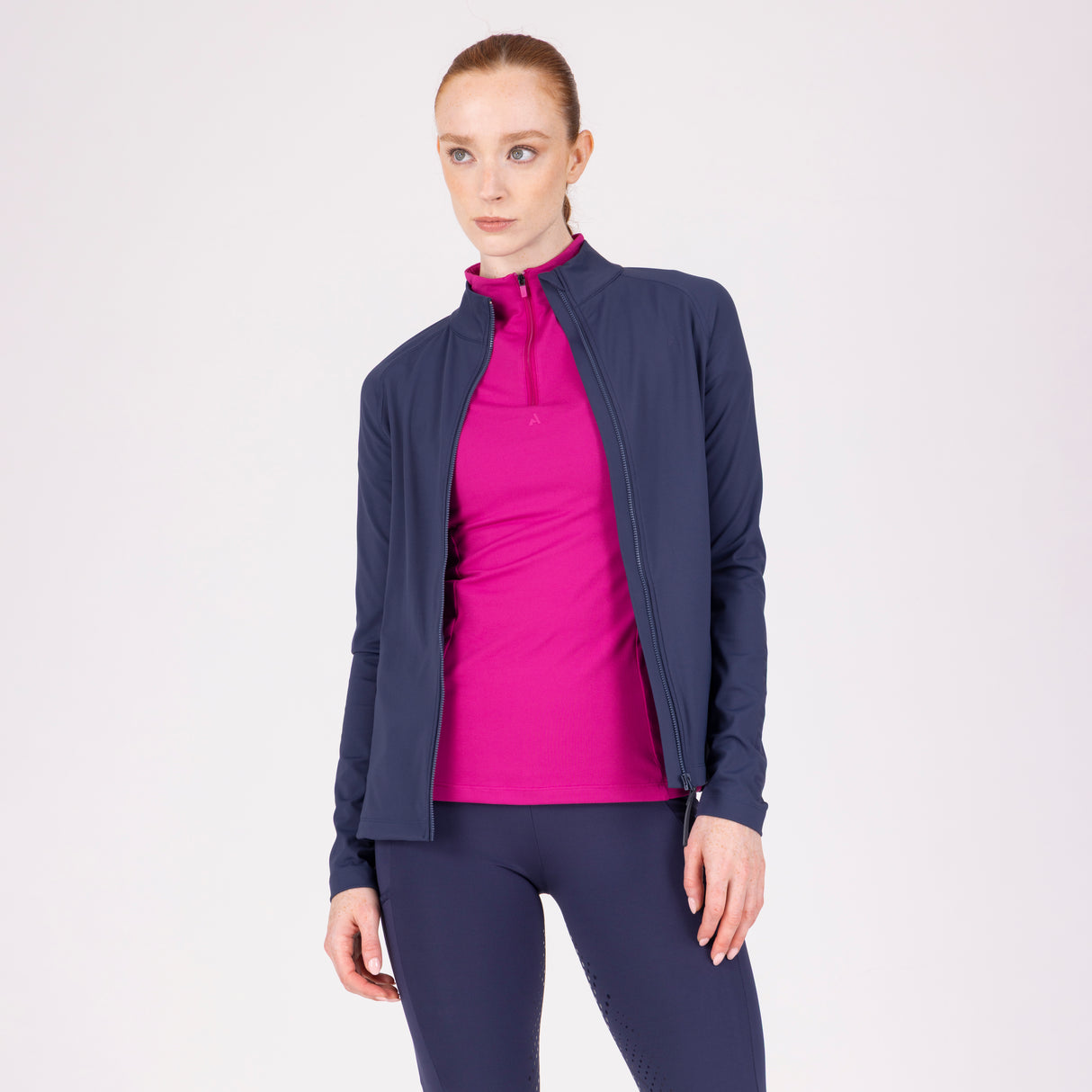 Shires Aubrion Ladies React Non-Stop Mid Layer #colour_midnight