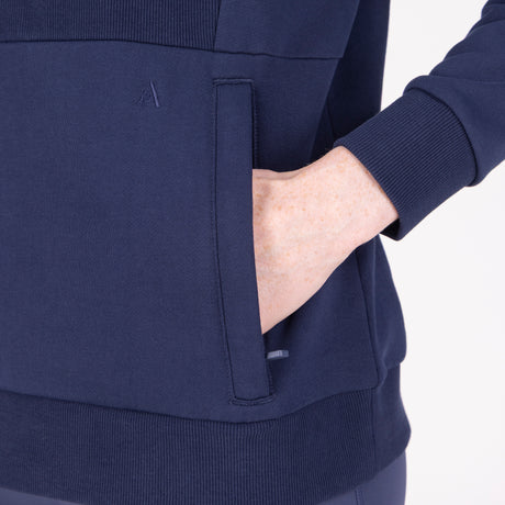 Shires Aubrion React Quarter Zip Sweater #colour_midnight