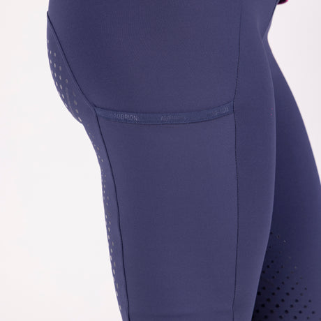 Shires Aubrion Ladies React Rythm Riding Tights #colour_kingfisher