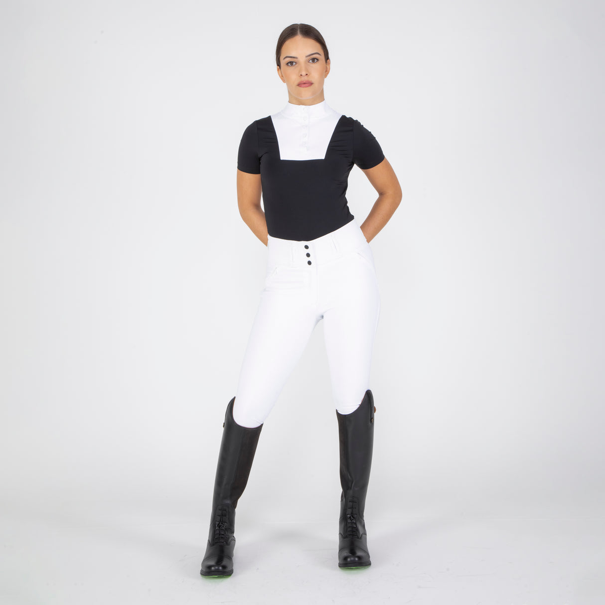 Shires Aubrion Optima MX Breeches #colour_white