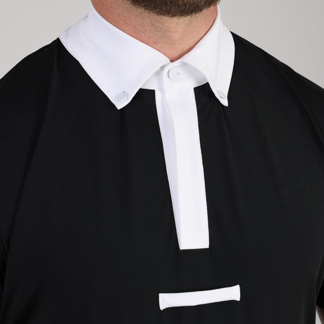 Shires Aubrion Optima MX Button Show Shirt - Mens #colour_black