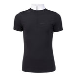 Shires Aubrion Optima QX Show Shirt - Young Rider #colour_black