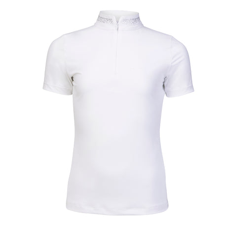 Shires Aubrion Optima GX Show Shirt - Young Rider #colour_white