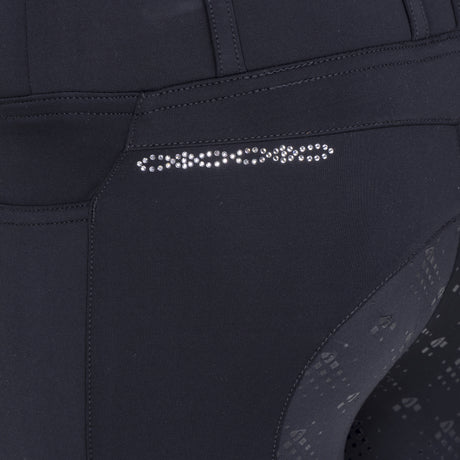 Shires Aubrion Optima LX Riding Tights - Young Rider #colour_black