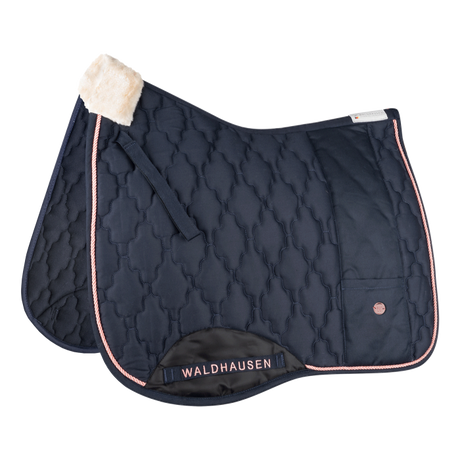 Waldhausen Modern Rosé Saddle Pad #colour_night-blue-rose-gold