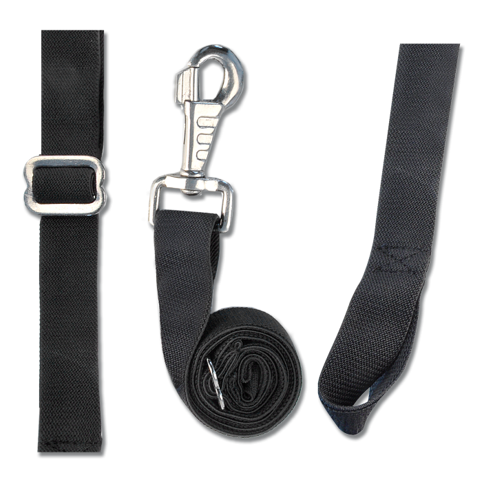 Waldhausen Elastic Leg Straps With Hooks #colour_black