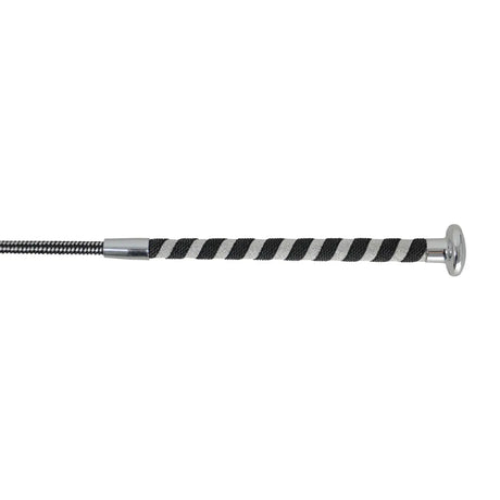 HySCHOOL Pirouette Schooling Whip #colour_silver-glitter-black