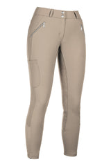 HKM Women's Alos Full Seat Riding Breeches -Lia High Waist- #colour_beige