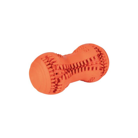 HKM Natural Rubber Dog Toy -Buddy Bone II- #colour_orange