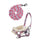 HKM Head Collar And Lead Rope -Hobby Horsing Print- #colour_flower