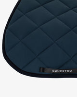 Jumping saddle pad with embroidered logo black line edition - NAVY
