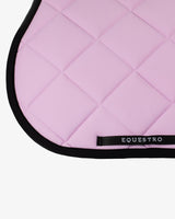 Jumping saddle pad with embroidered logo black line edition - ORCHID BOUQUET