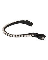 Acavallo Browband Calfskin & Pearls #colour_black-white
