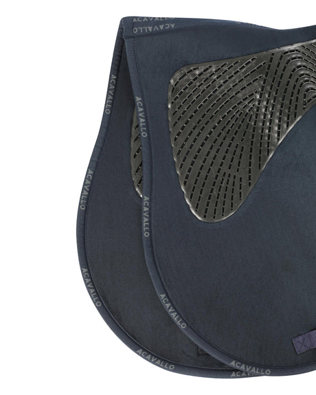 Acavallo Twin Sided Classic Gel Dressage Pad With Rope #colour_blue