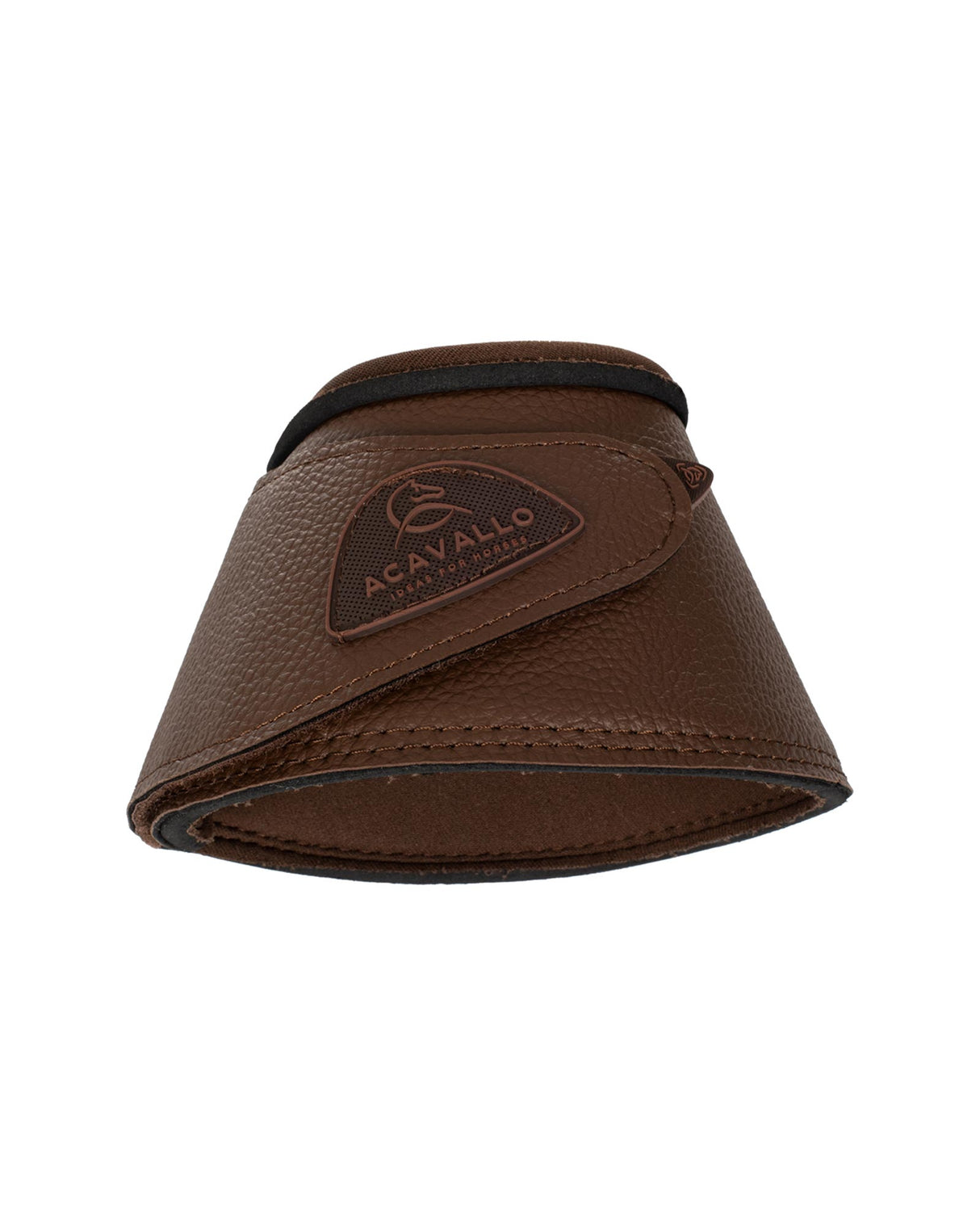 Acavallo Bell Boots Eco-Leather & Hook-And-Loop Closure #colour_brown