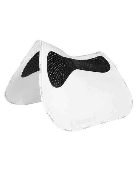 Acavallo Twin Sided Classic Gel Dressage Pad With Rope #colour_white