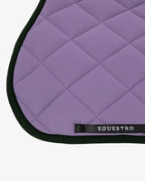 Jumping saddle pad with embroidered logo black line edition - DAHLIA PURPLE