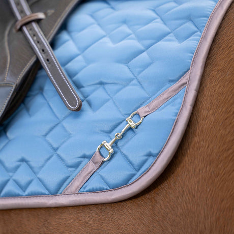 HKM Saddle Cloth -Golden Bit- #colour_smokey-blue