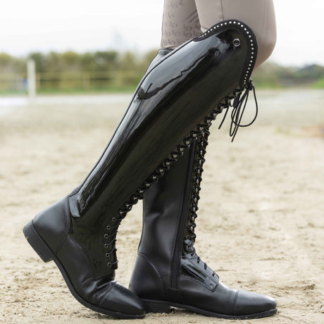 HKM Standard Riding Boots -Amalfi Lack- #colour_black