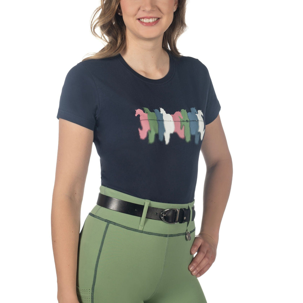 HKM Ladies T-shirt -Mirror- #colour_deep-blue