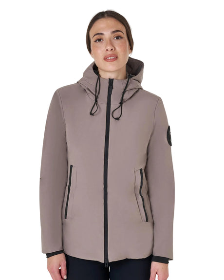 Equestro Down Jacket Water And Wind Repellent #colour_brown