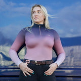 Hy Equestrian Elevate Ombre Base Layer #colour_navy-rose