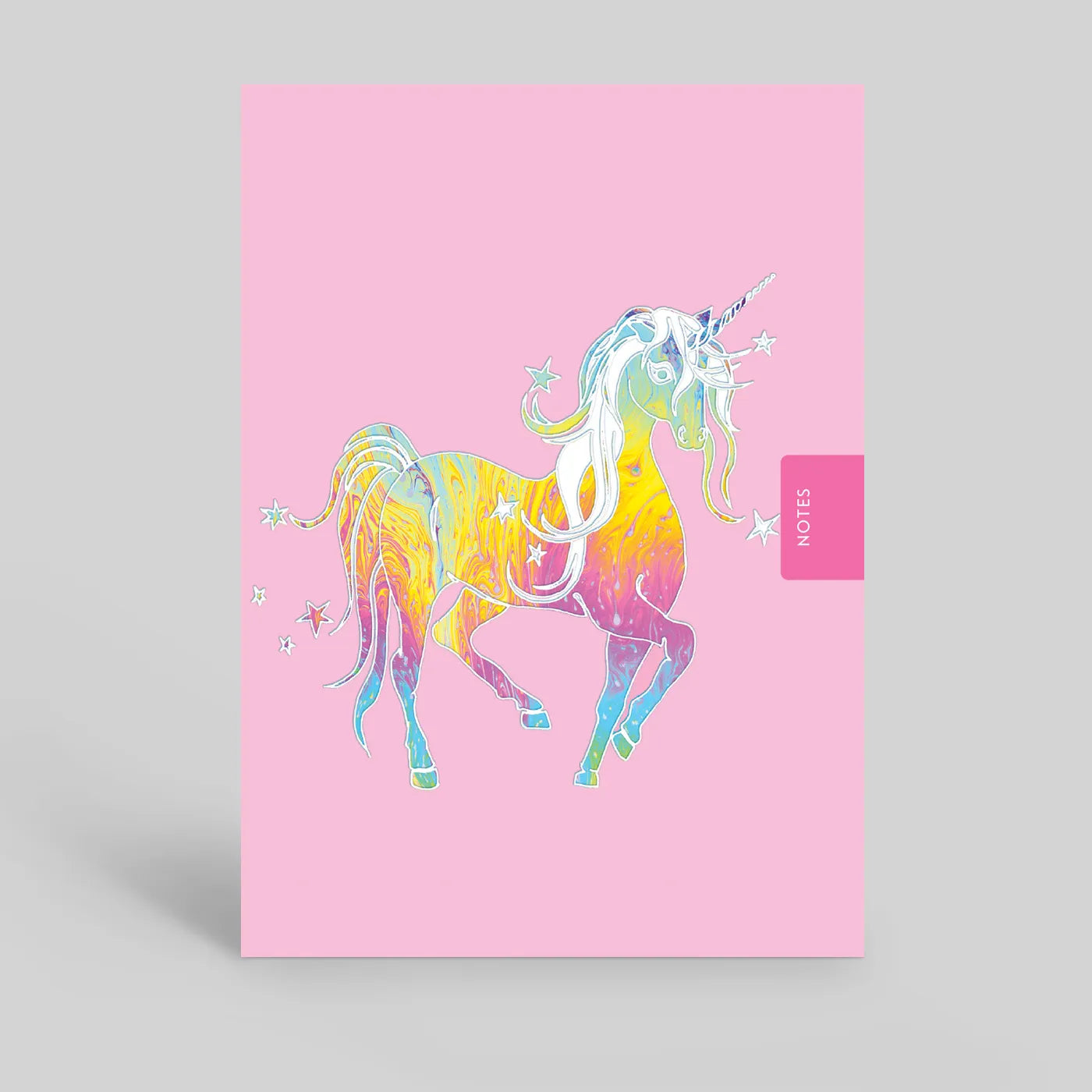 Deckled Edge Notebook #style_starry-mythical-unicorn