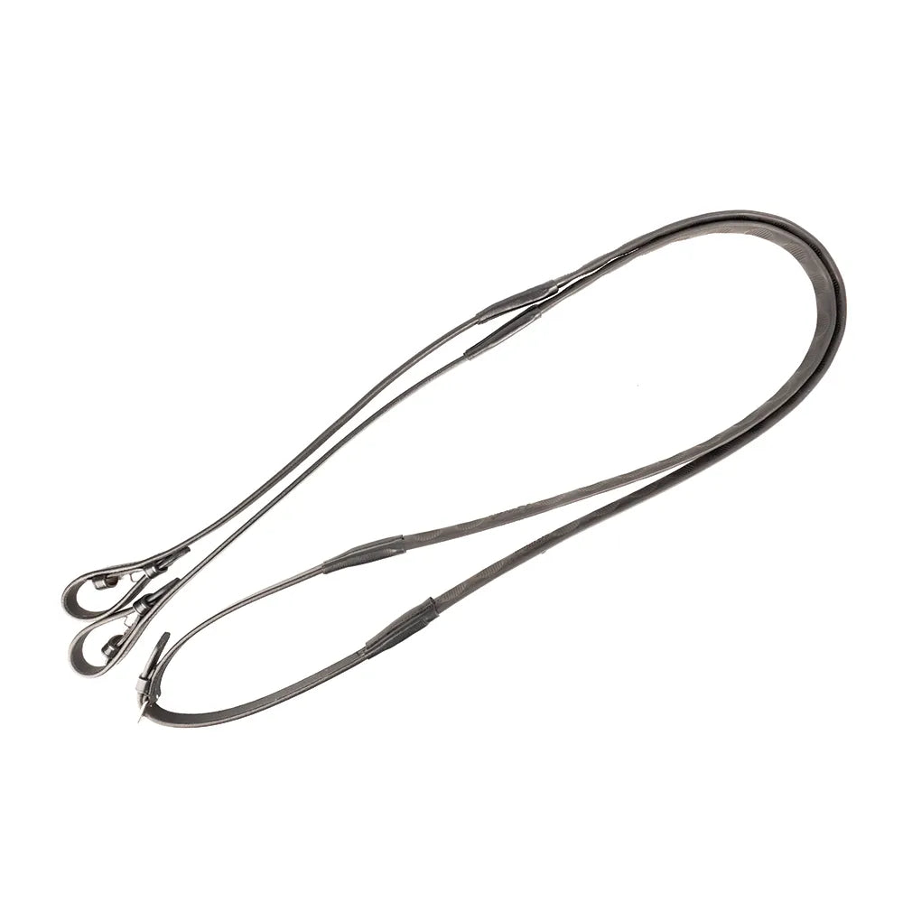 ProPresicce Pollice Magna Grip Rubber Reins by Hy Equestrian #colour_black